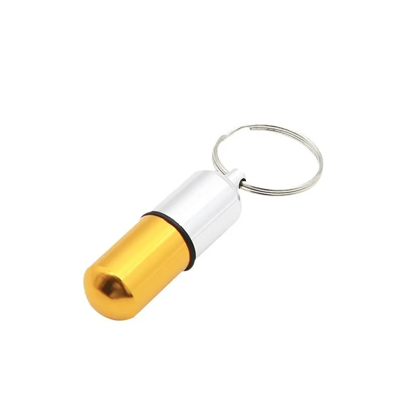 Aluminum Capsule Keychain Pillbox 6