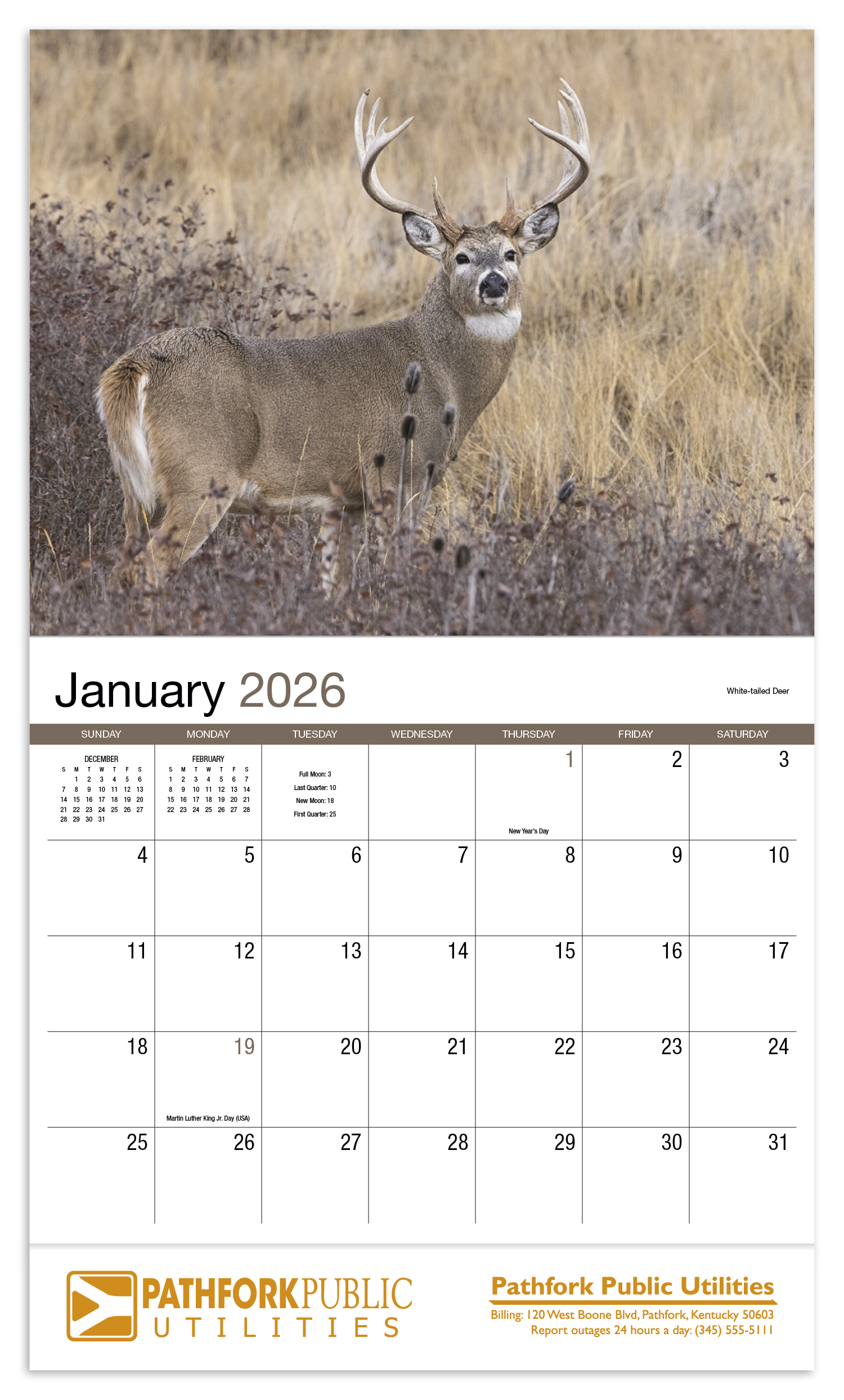 HotLine® Products Wildlife Appointment Calendar - Stapled 33