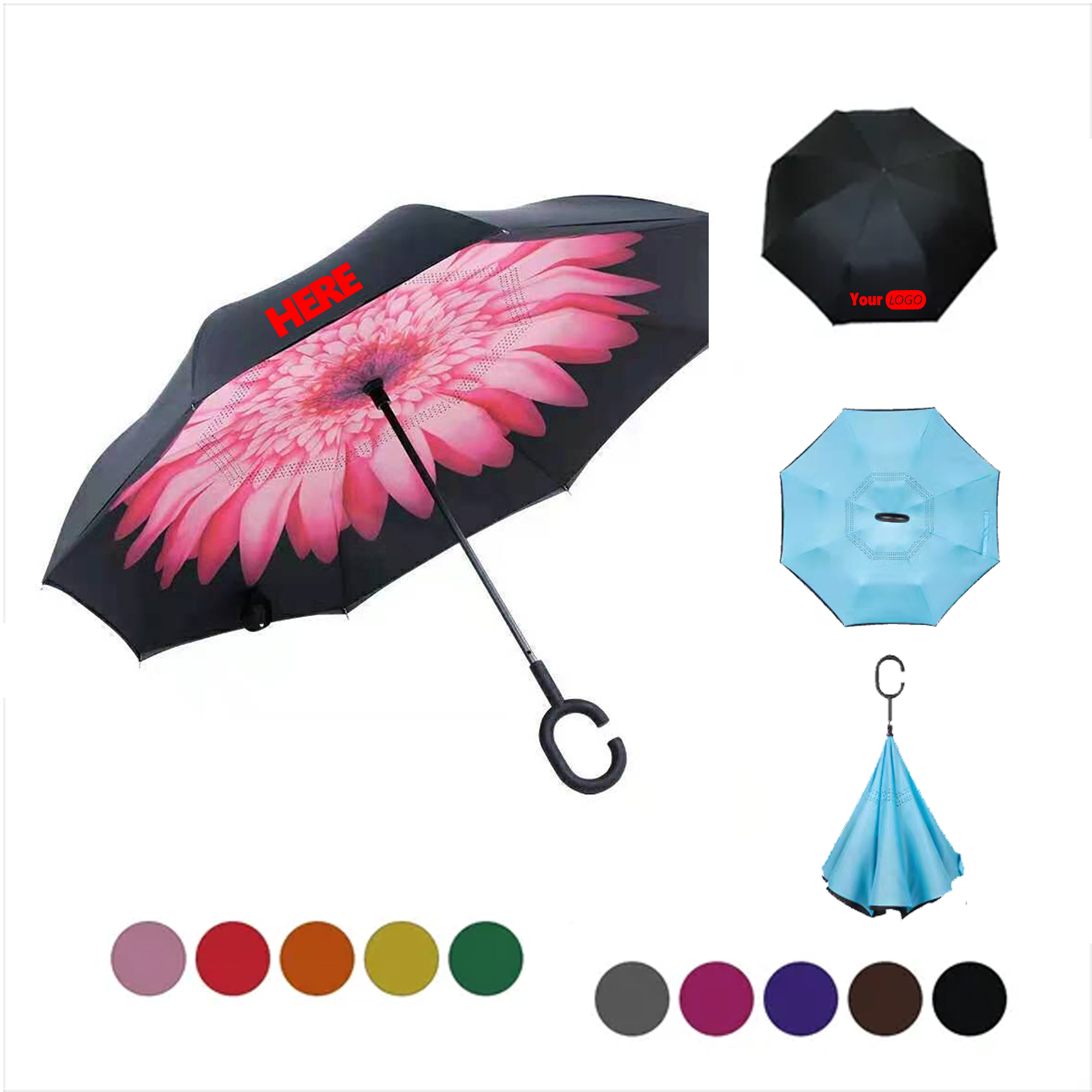 Hands-Free Reverse Umbrella 2