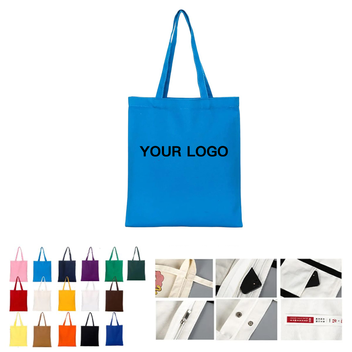 Sturdy Canvas Tote Bag with Dual Carry Handles 5