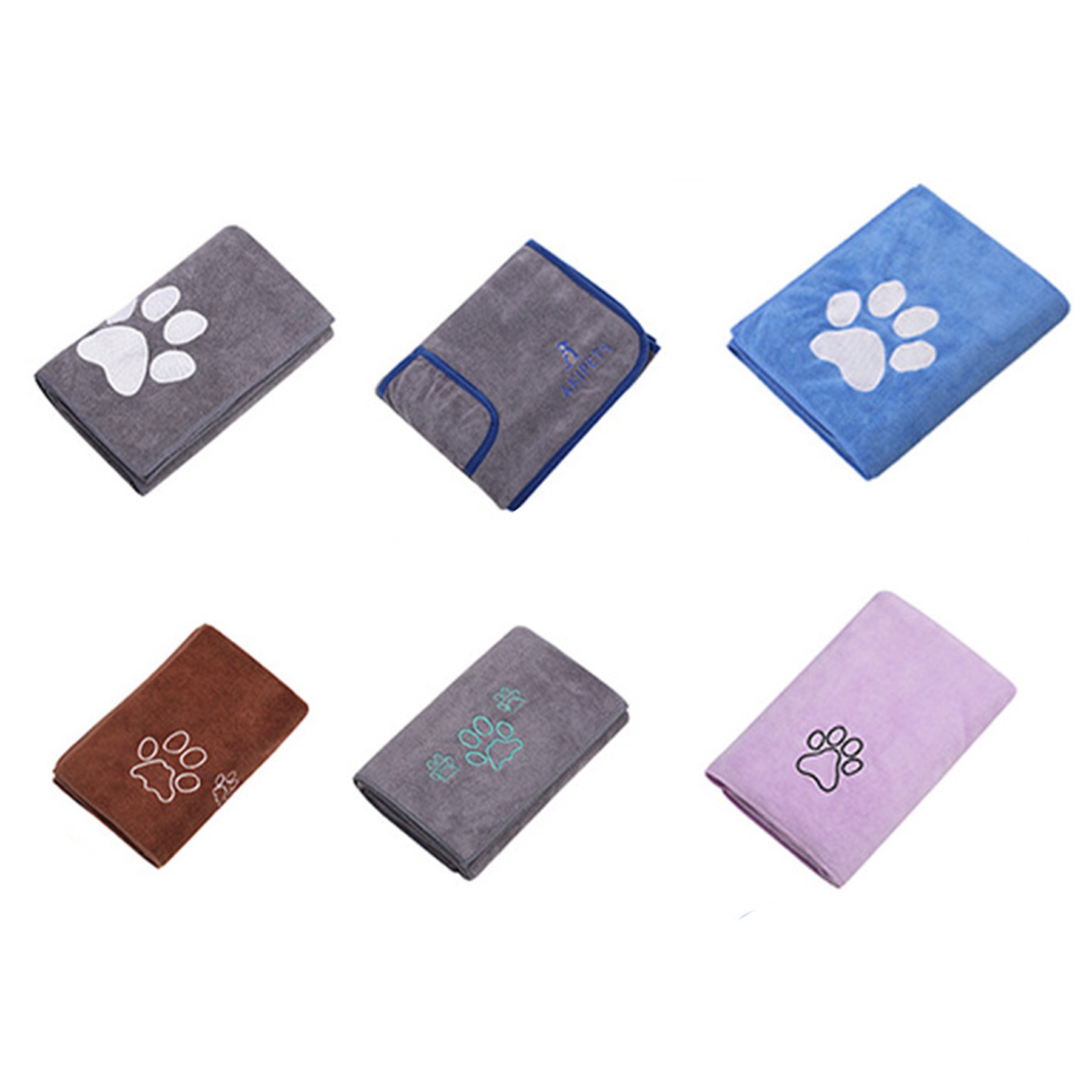 Embroidered Pet Microfiber Absorbent Towel 3