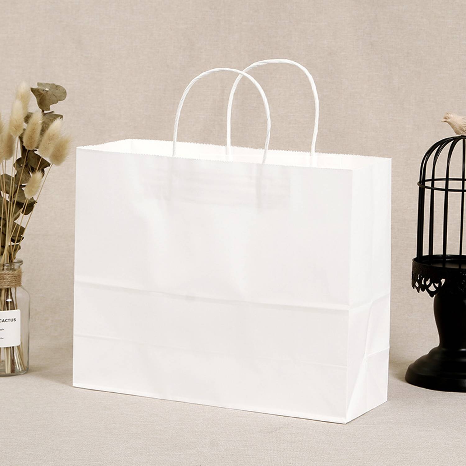 Clothing Food Delivery Kraft Paper Carry Bag 4
