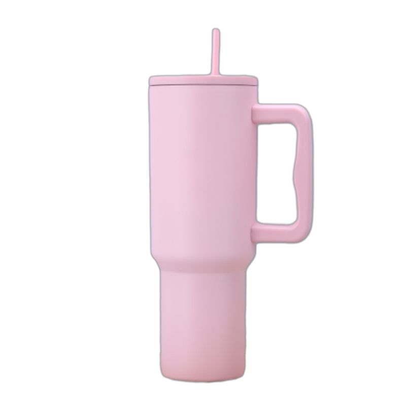 30 oz Stainless Steel Tumbler W/ Straw & Lid 9
