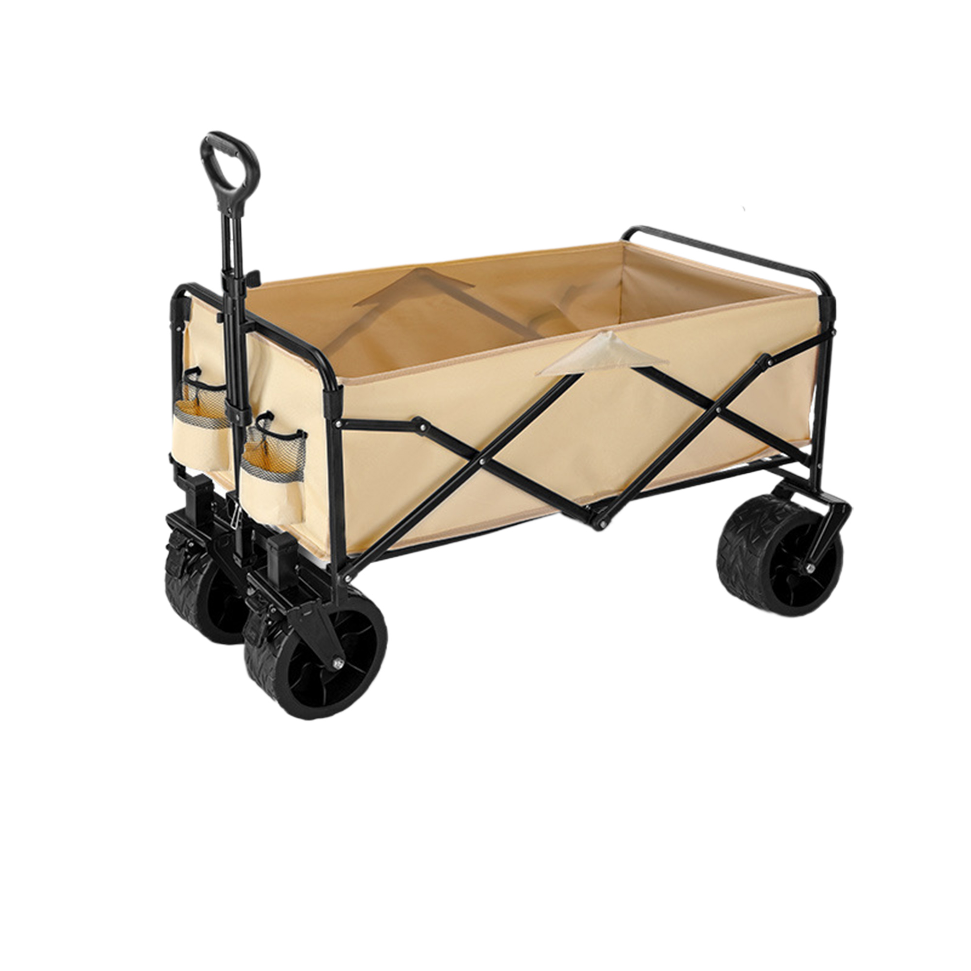 Folding Picnic Cart With Brakes And Large Wheels 2