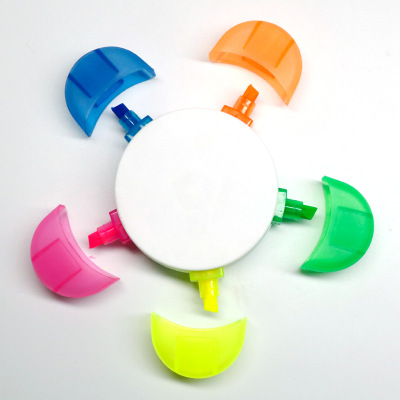 Flower Shape Petals Fluorescent Highlighter 1