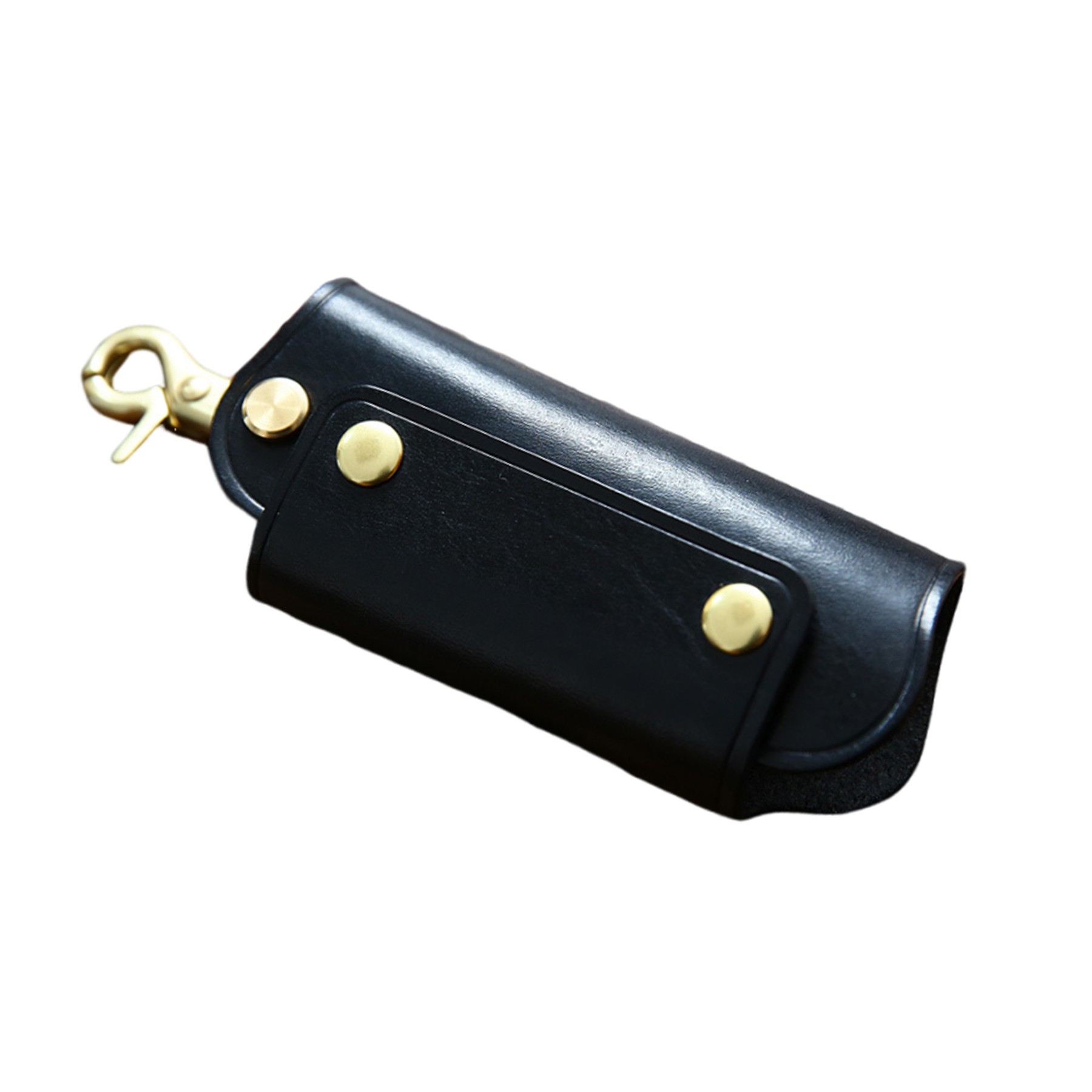 Handmade Pure Cowhide Leather Keychian Case 3