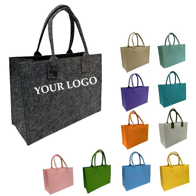 Heavy Duty Felt Tote Shopping Bags 3