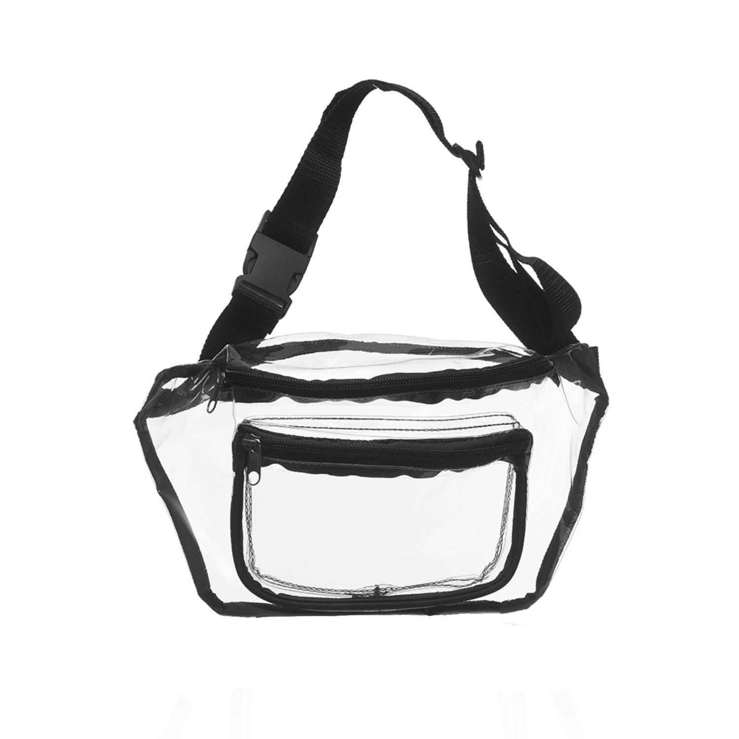 Transparent Zippered Fanny Pack Waist Bag 2