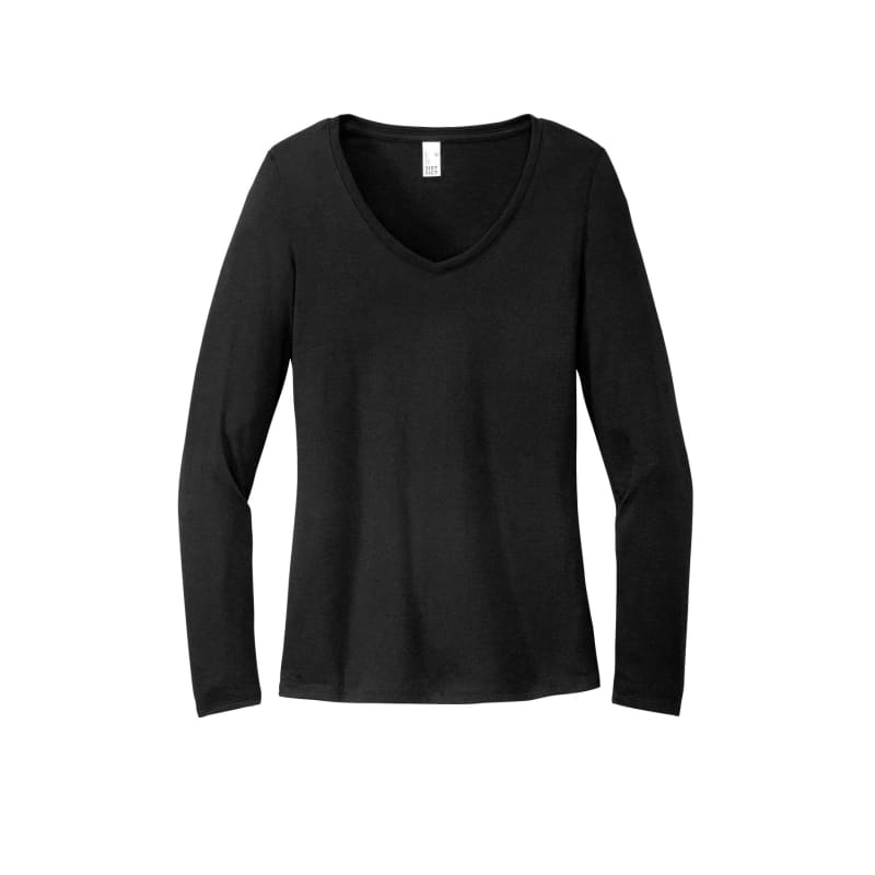 District Women's Perfect Tri Long Sleeve V-Neck Tee 14