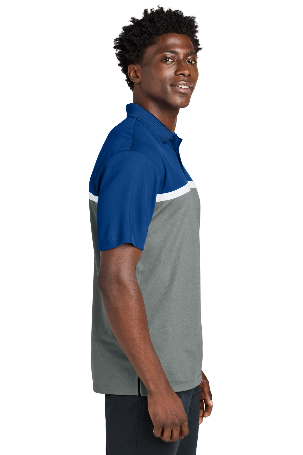 Sport-Tek UV Micropique Colorblock Polo ST741 34