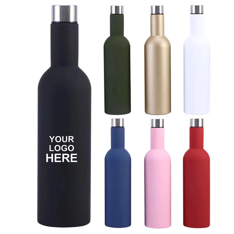 25 Oz Vacuum Insulated Water Bottle Wine Flask, custom water bottle with logo imprint 5