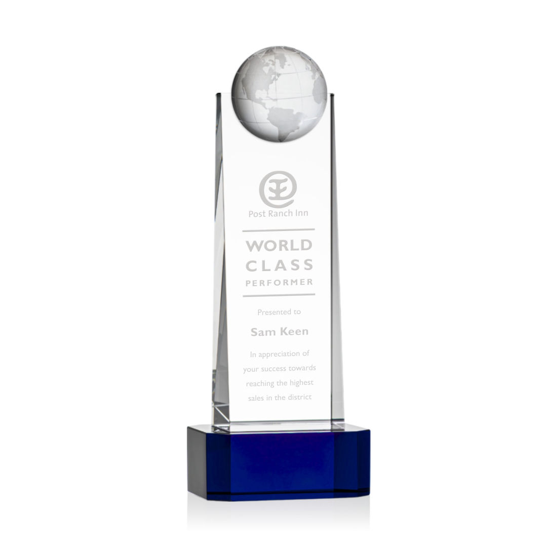Sherbourne Globe Award on Base - Blue 6