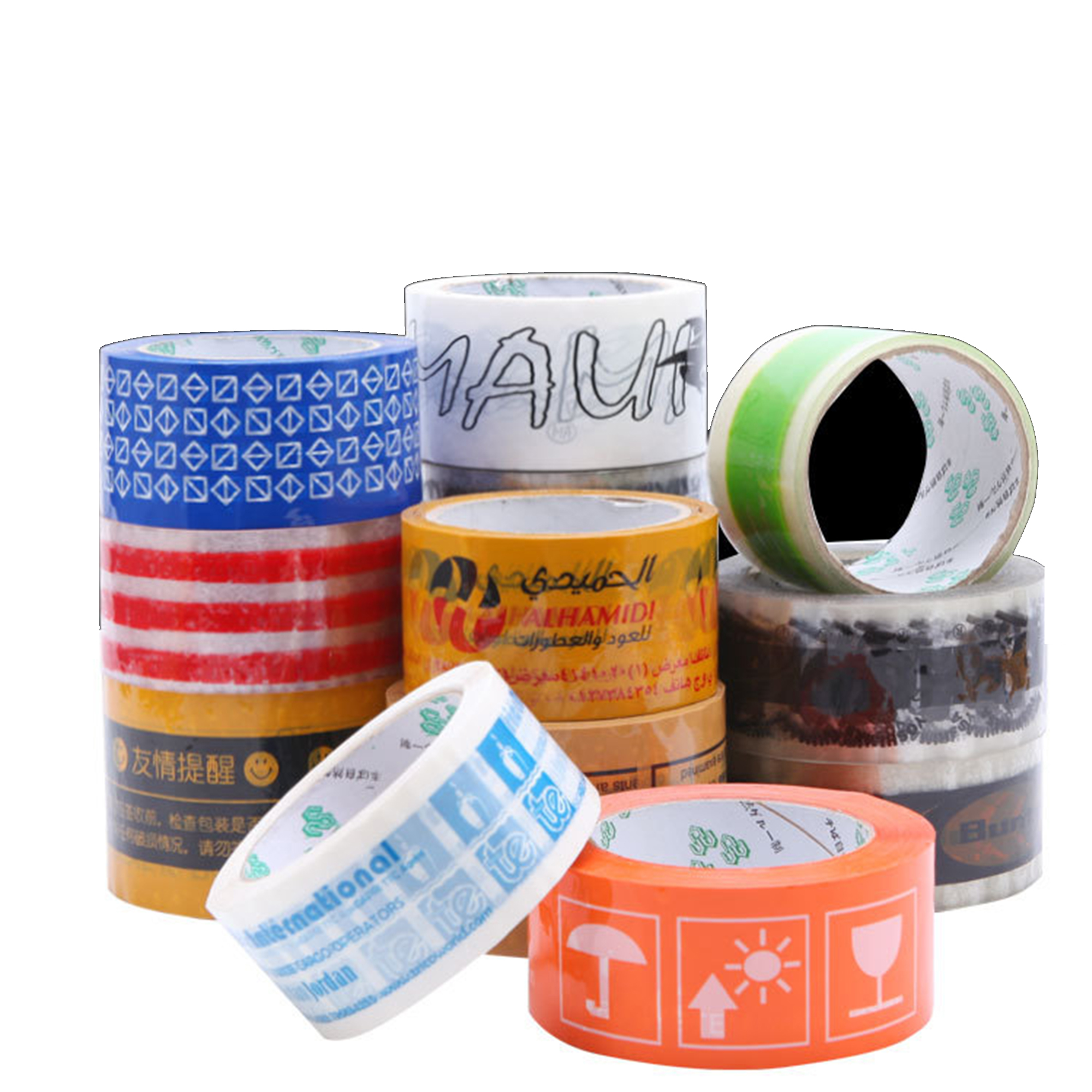 MOQ10pcs Custom Printed Adhesive Packing Tape 1