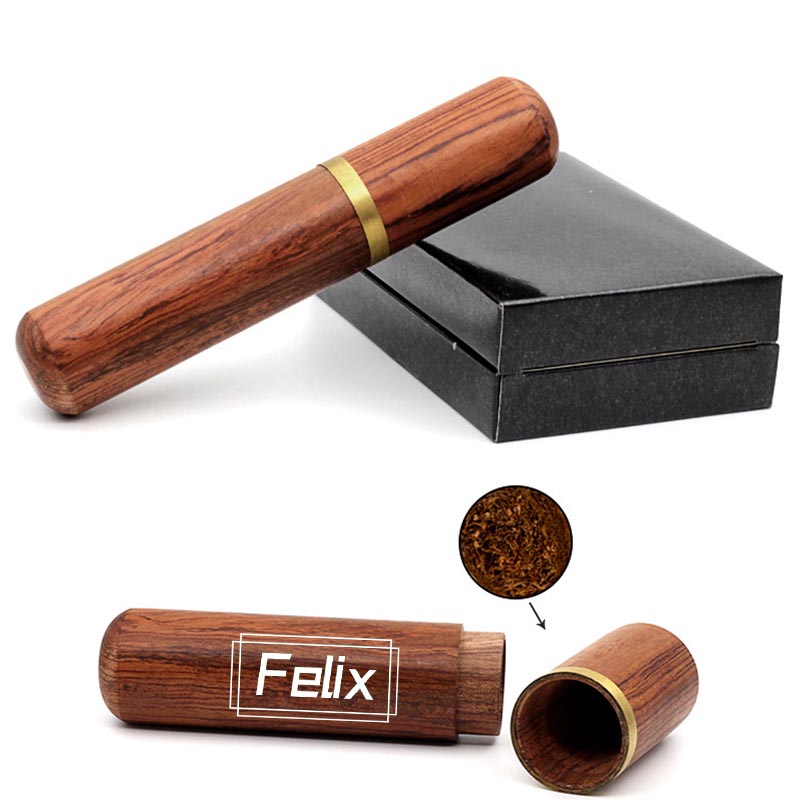 Natural Wood Cigar Tube 1