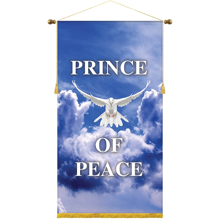 30" x 54" Podium Banner, Straight Cut/ with Fringe 2