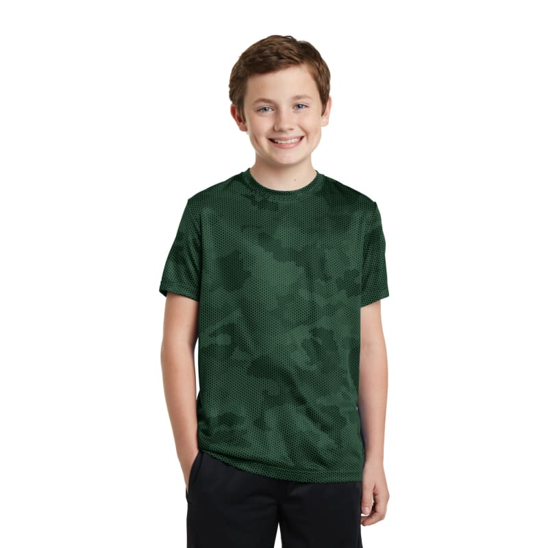 Sport-Tek Youth CamoHex Tee. 13