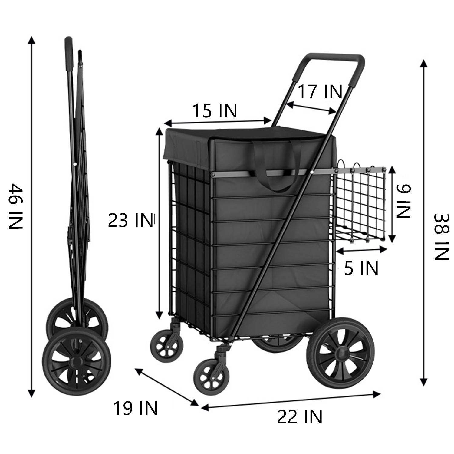 Foldable Trolley Shopping & Camp Cart 6