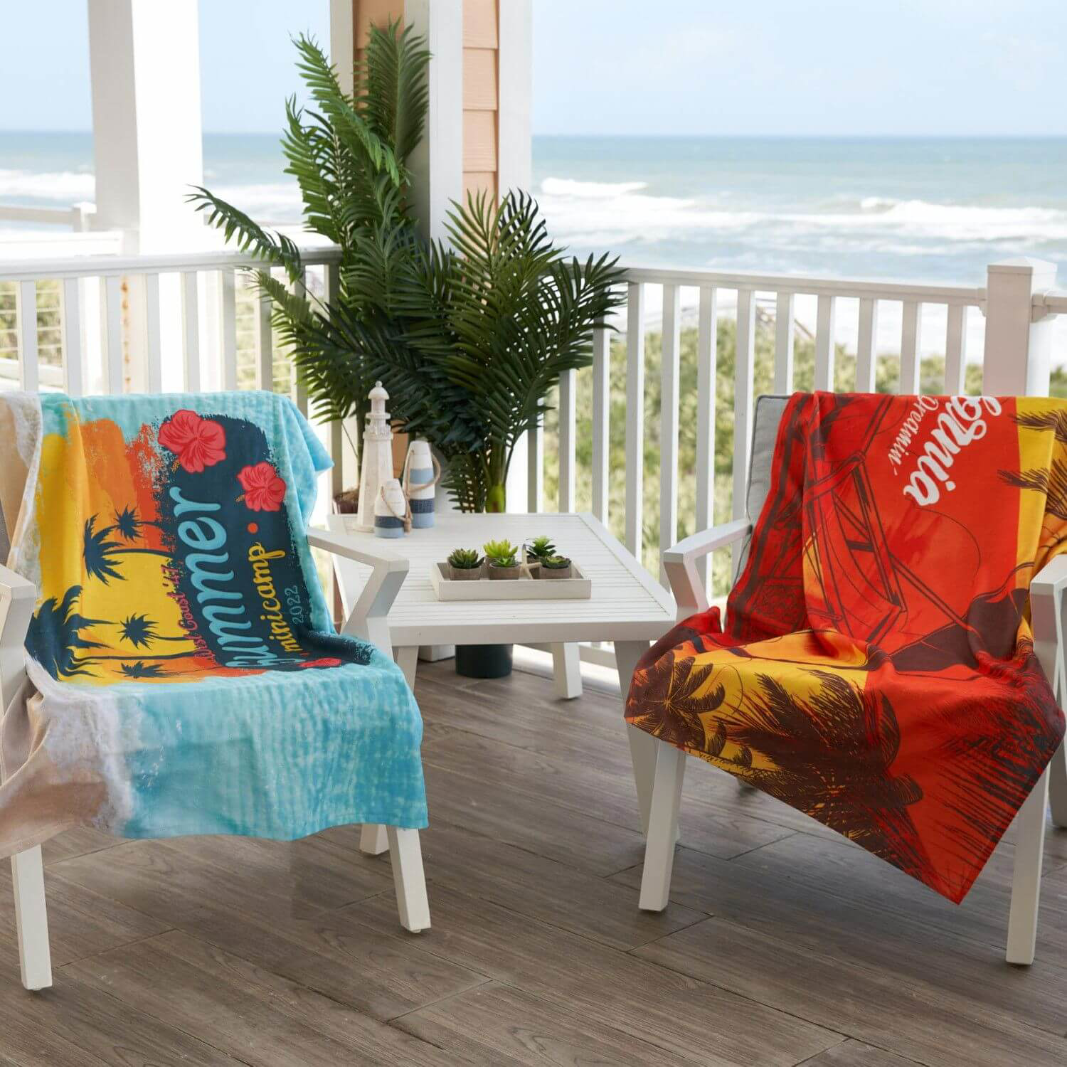 35" x 60" Sublimated Deluxe Beach Towel 2