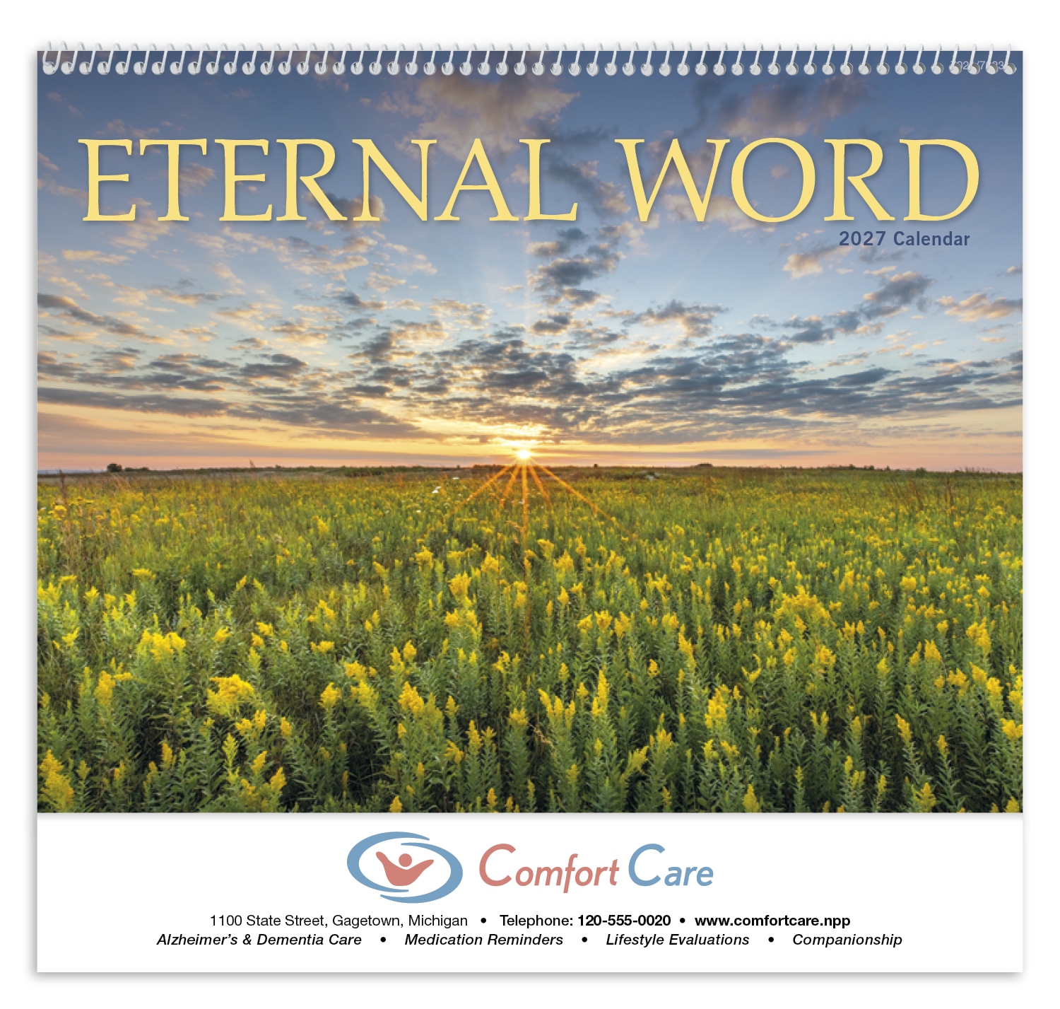 Good Value™ Eternal Word without Funeral Planner - Spiral Calendar 59