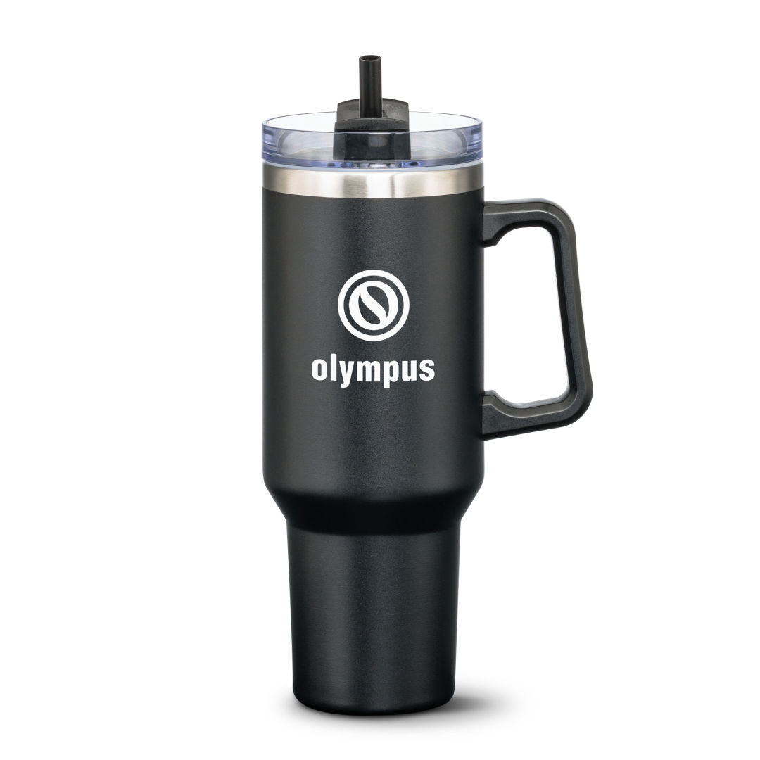 Compeer Handle Travel Mug w/Straw - 40oz 3