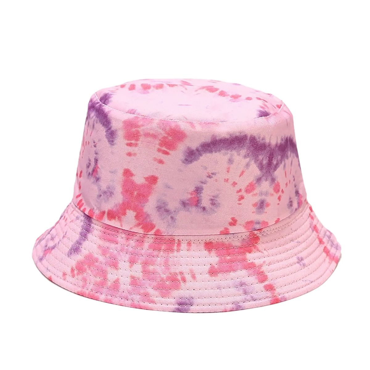 Plastic Tie Dye Hat with Foldable Double Sided Design 12