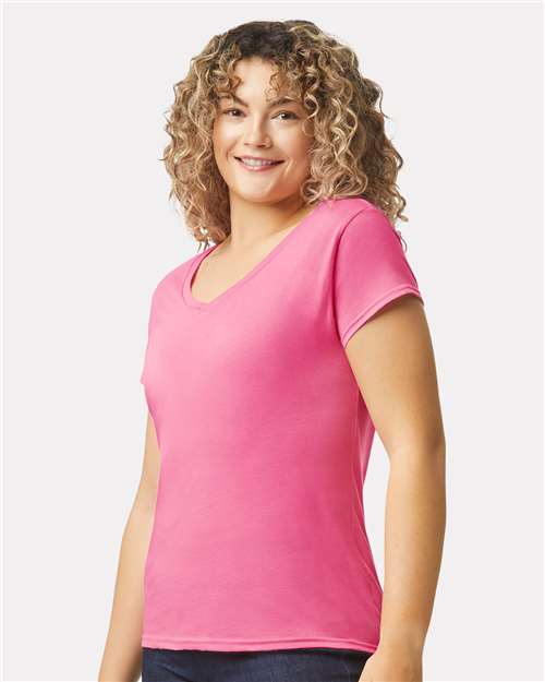 Women's Softstyle® V-Neck T-Shirt - 64V00L 37