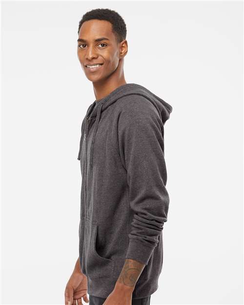 Unisex Special Blend Raglan Full-Zip Hooded Sweatshirt - PRM33SBZ 33