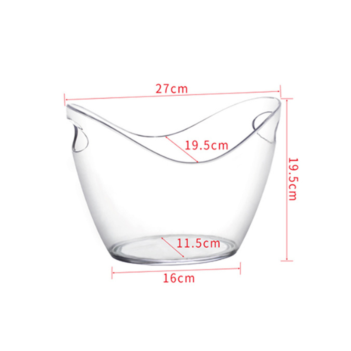 Acrylic Beverage Ice Bucket with Parties and Bars 8