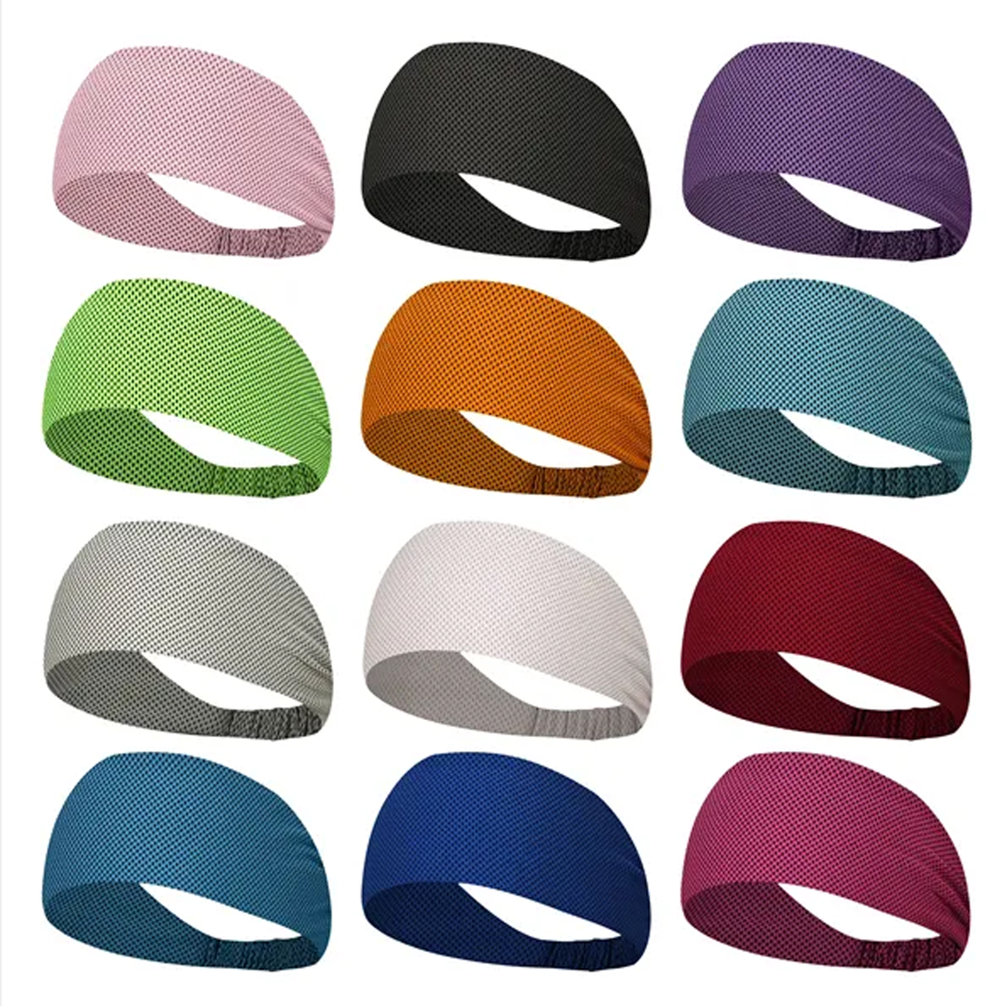 Cooling Unisex Elastic Sweatproof Sports Headband 1