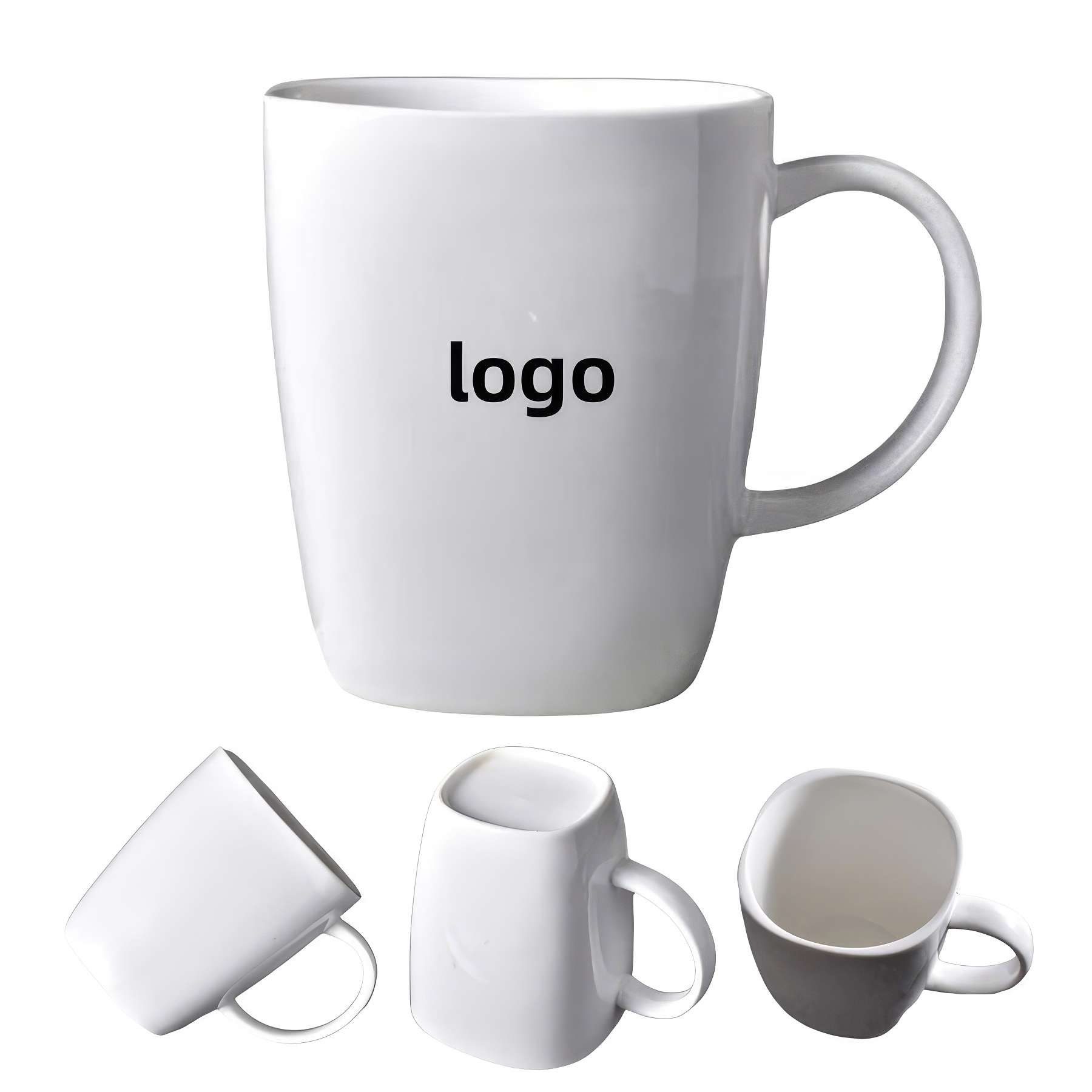 Custom 11 Oz white ceramic coffee mug 2