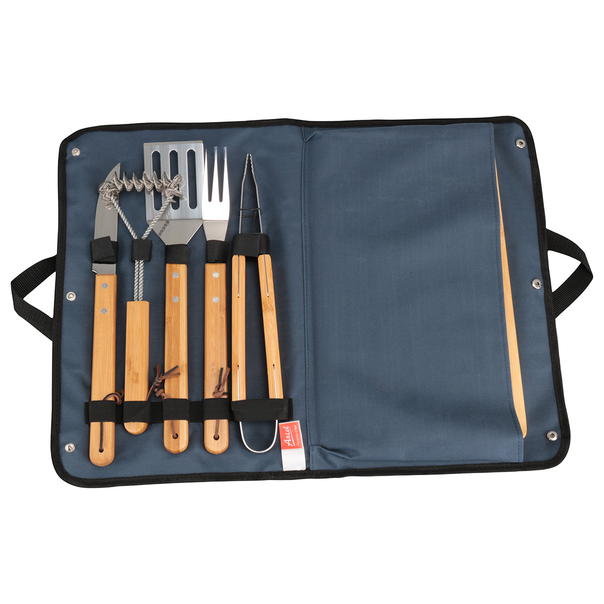 Firepit 5-Piece BBQ Set with Cutting Board & Carrying Case 7