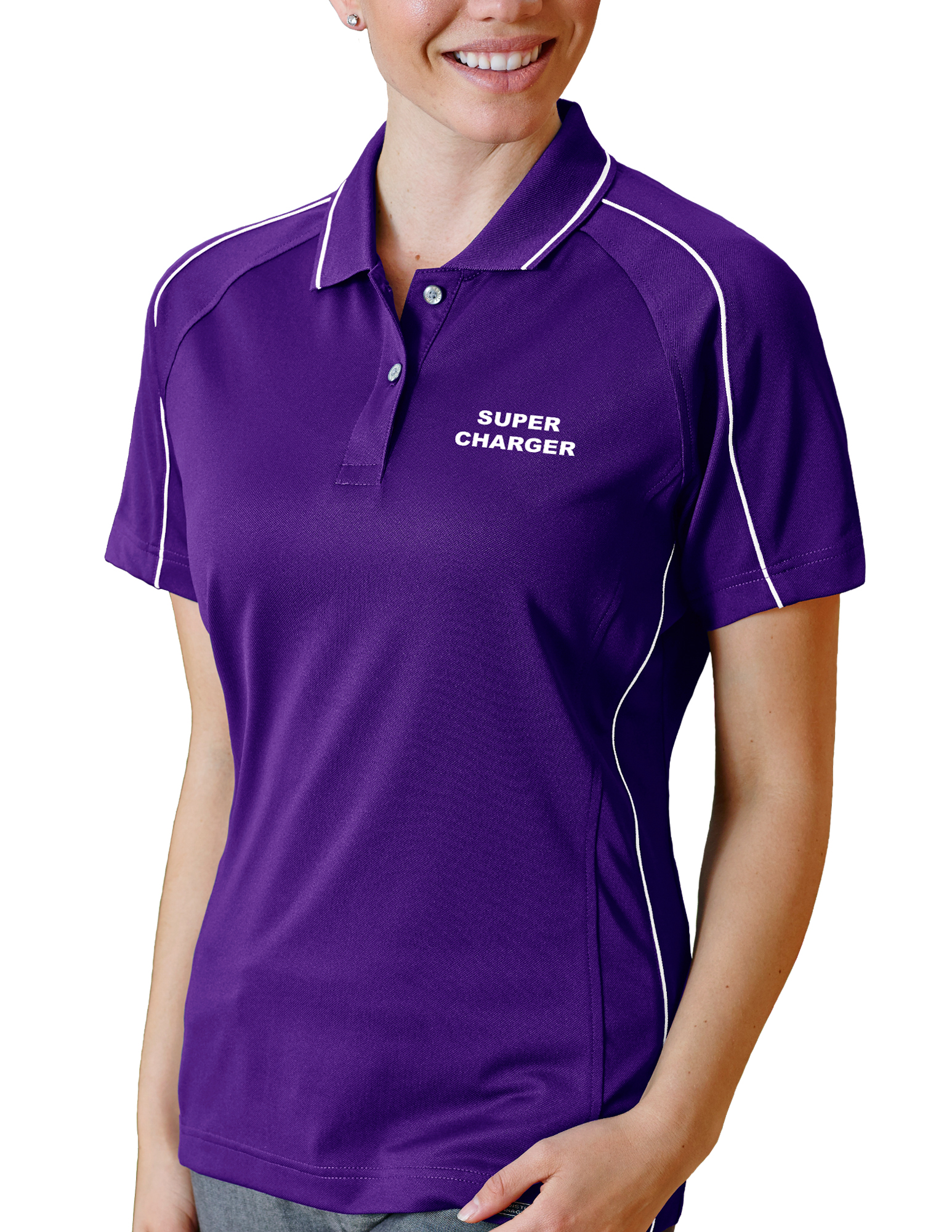 Ladies' Super Charger Hybrid Cooler Polo Shirt 7