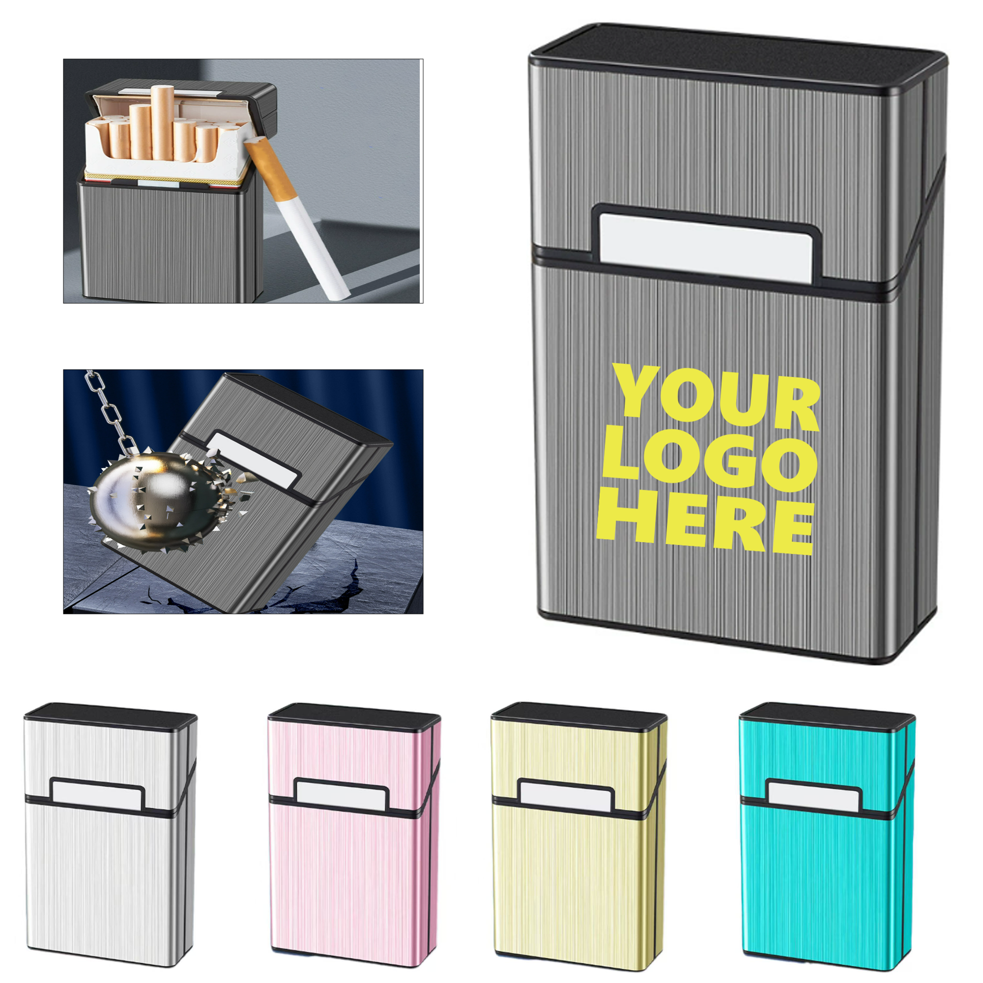 Anti-Pressure Cigarette Case with Pressure Seal 2