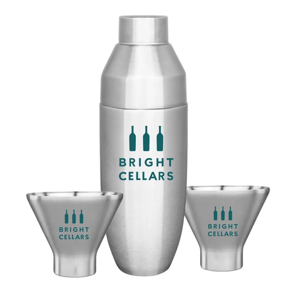 Insulated Cocktail Shaker and Martini Tumbler Barware Set 5