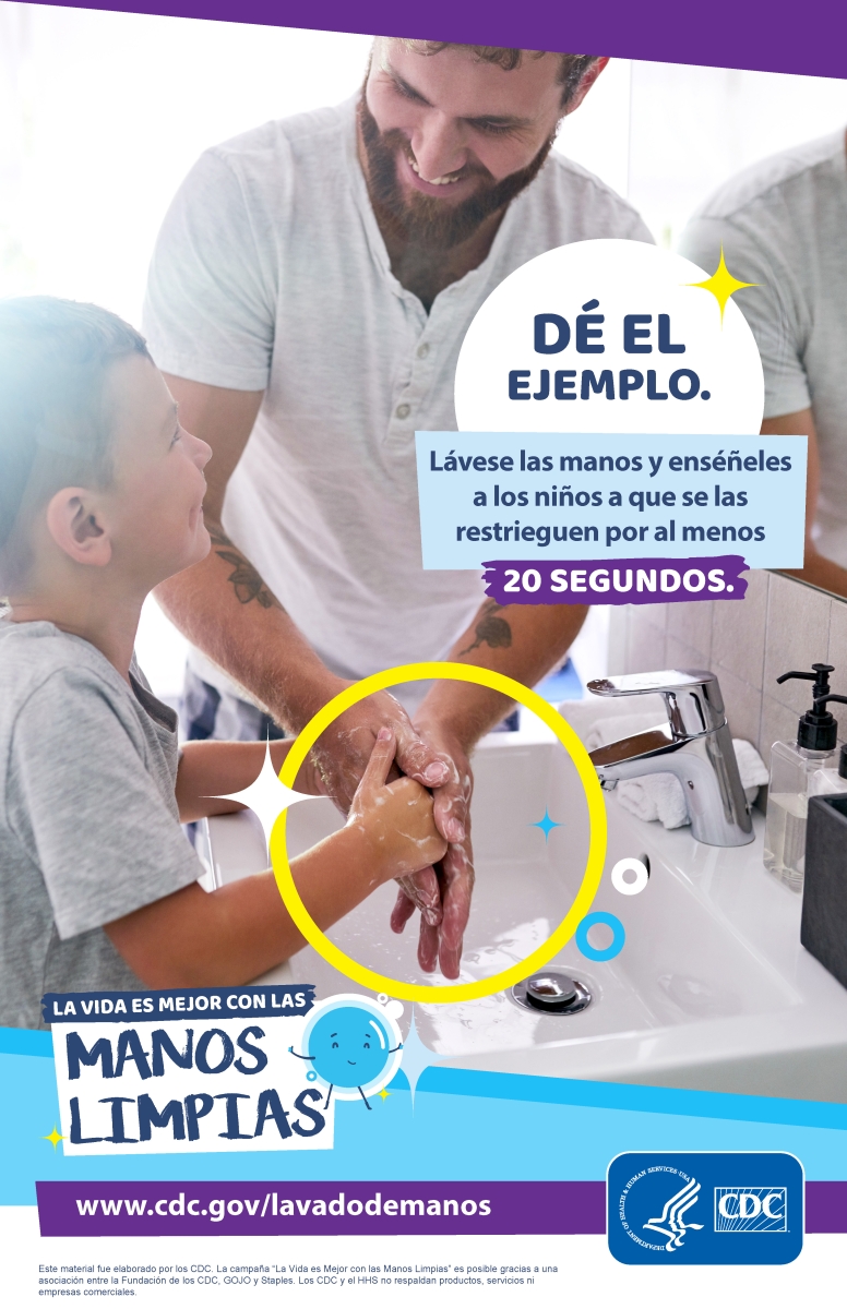 CDC Approved Stock Posters | Hand washing series (11x17) 19