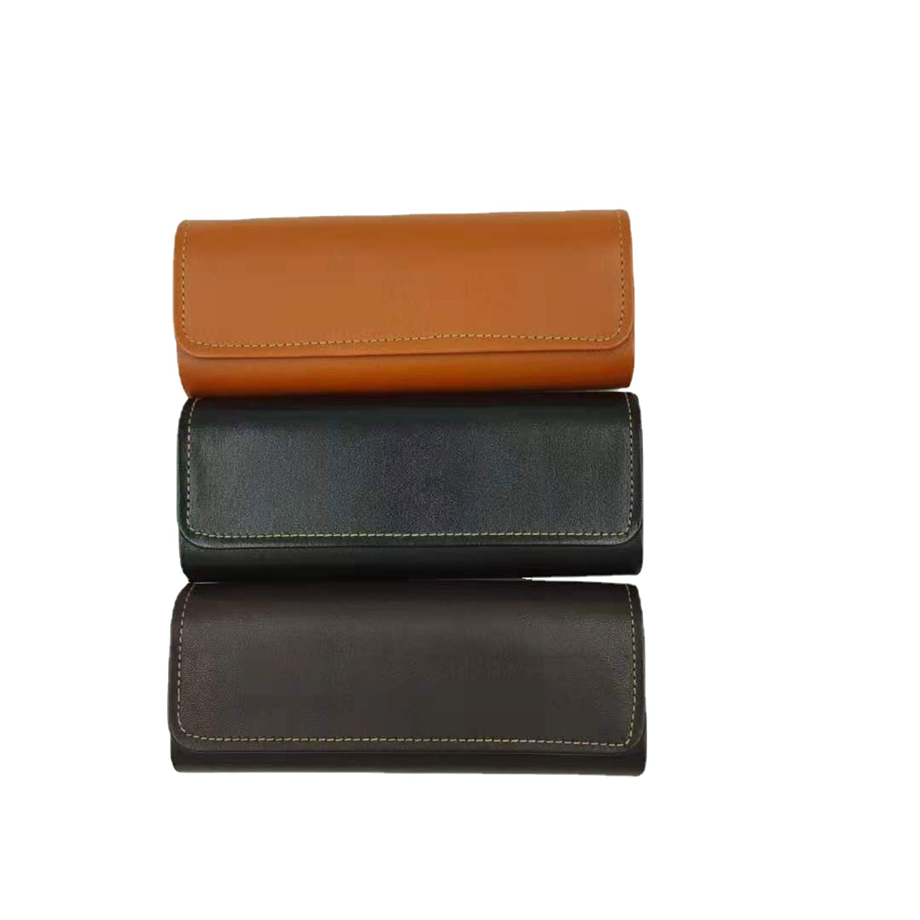 Magnetic Closure Fashionable Pu Leather Eyeglass Case 2