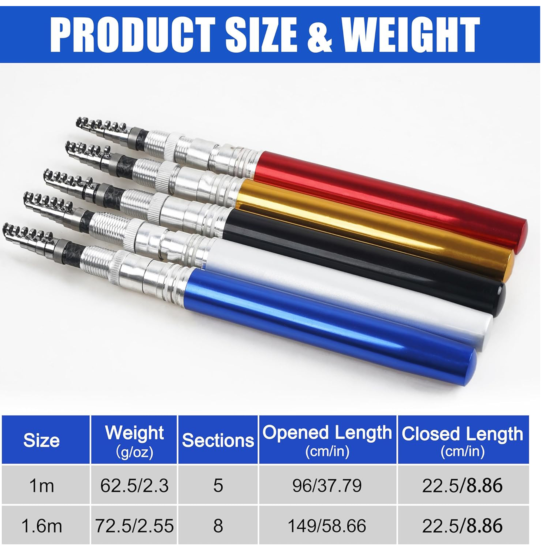 Portable Telescopic Fishing Rod Kit 4