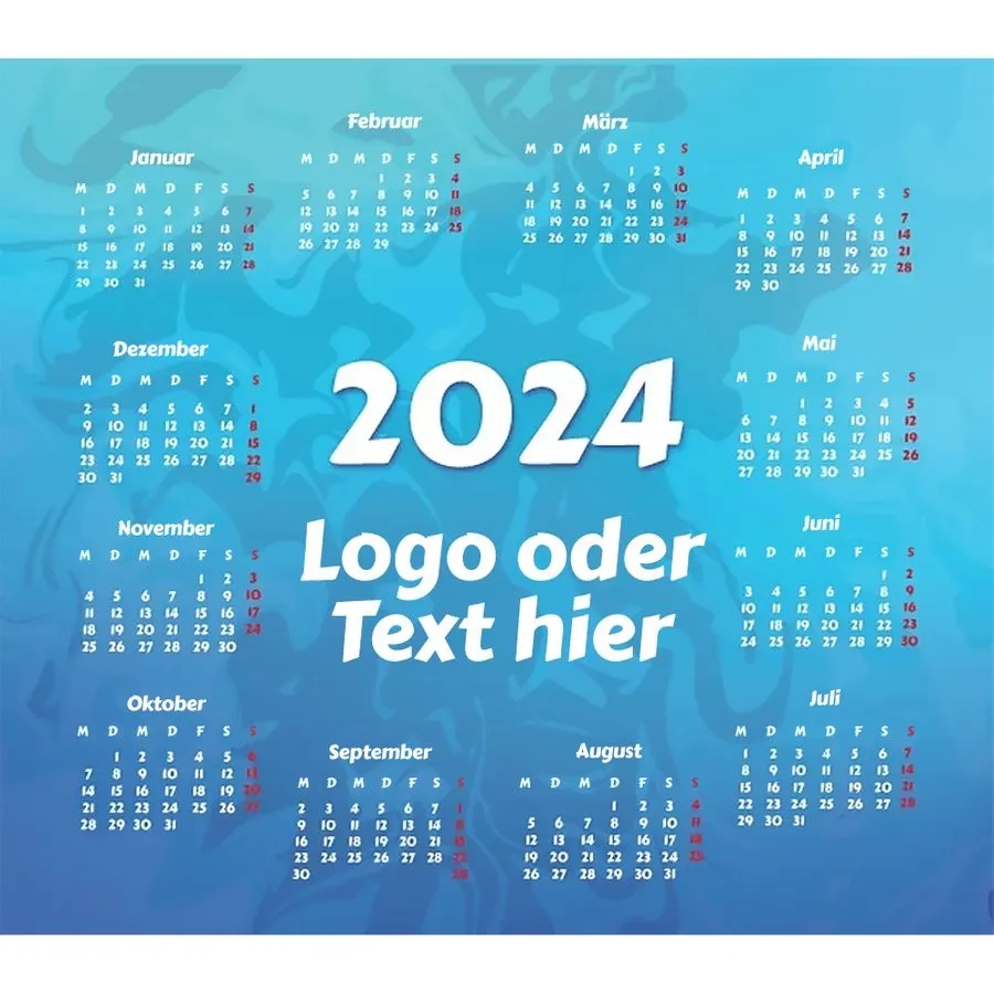Light Blue Calendar Mouse Pad 2