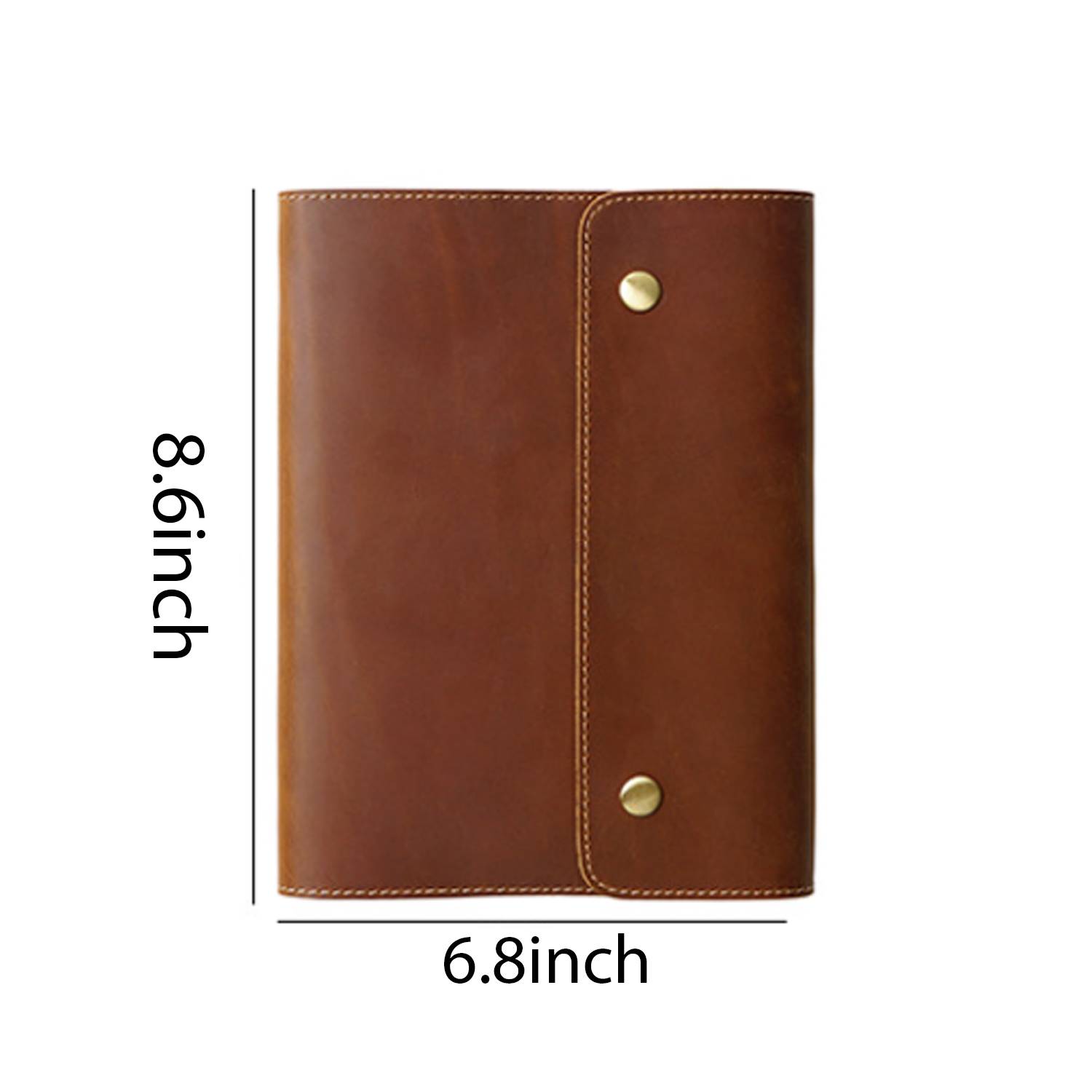 Cowhide Hand Ledger Notebook 1