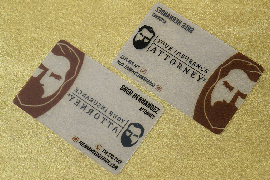 Quick Translucent Plastic Business Cards 6