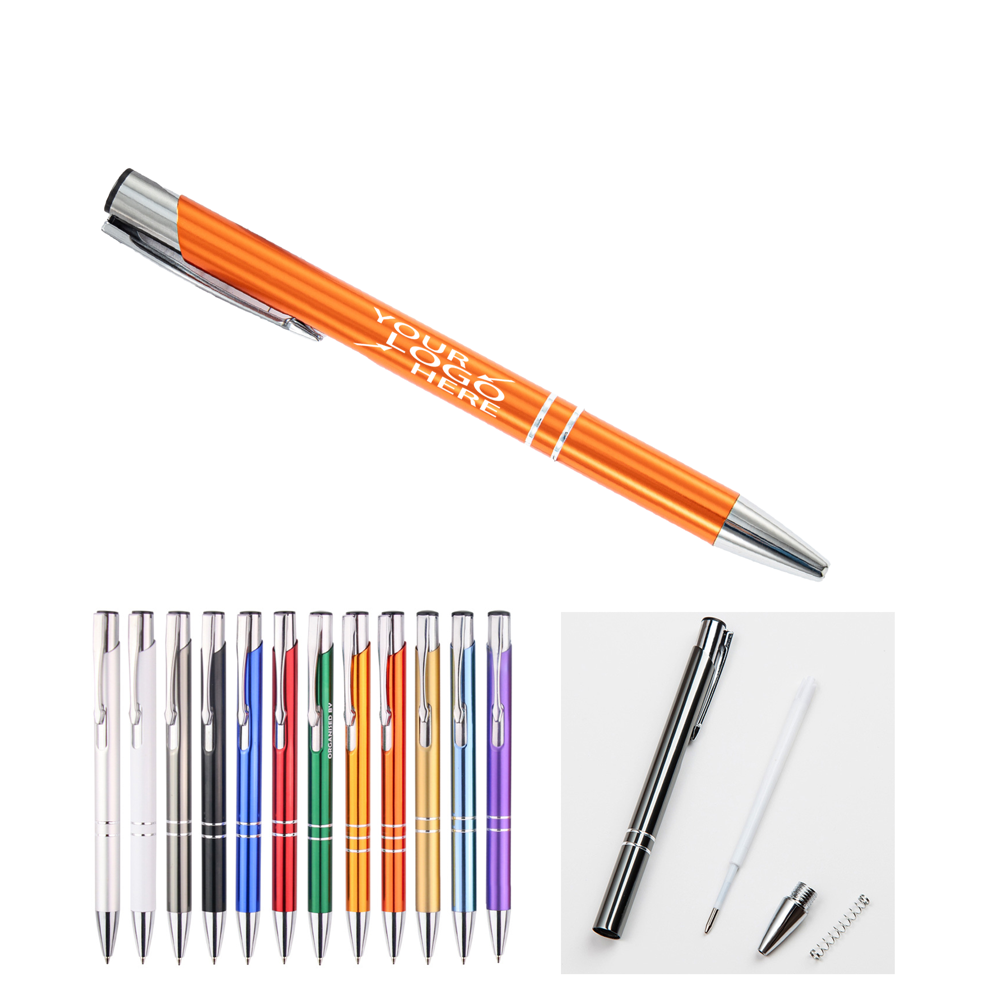 Aluminum Body Ballpen with Dual Coils 2
