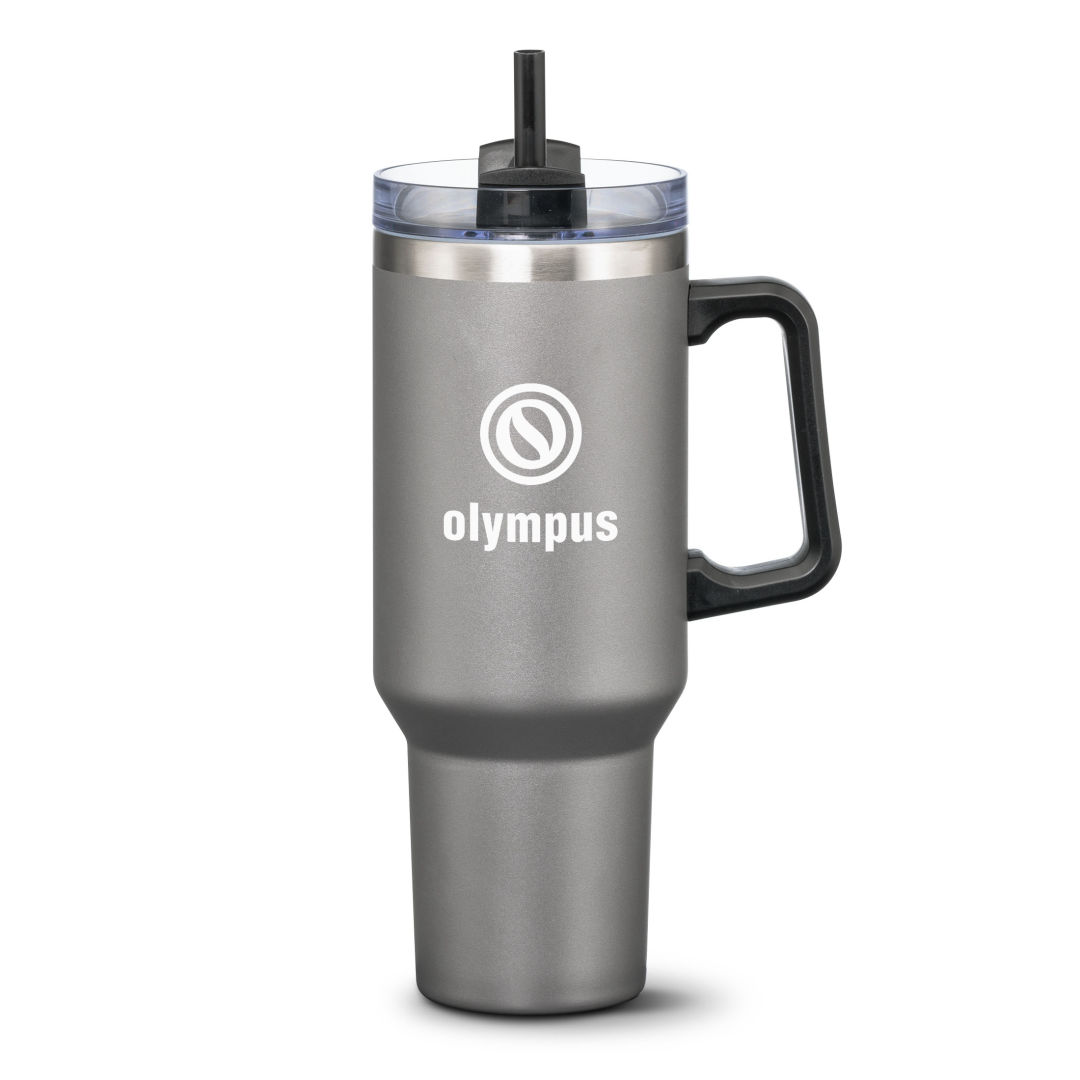 Compeer Handle Travel Mug w/Straw - 40oz 12