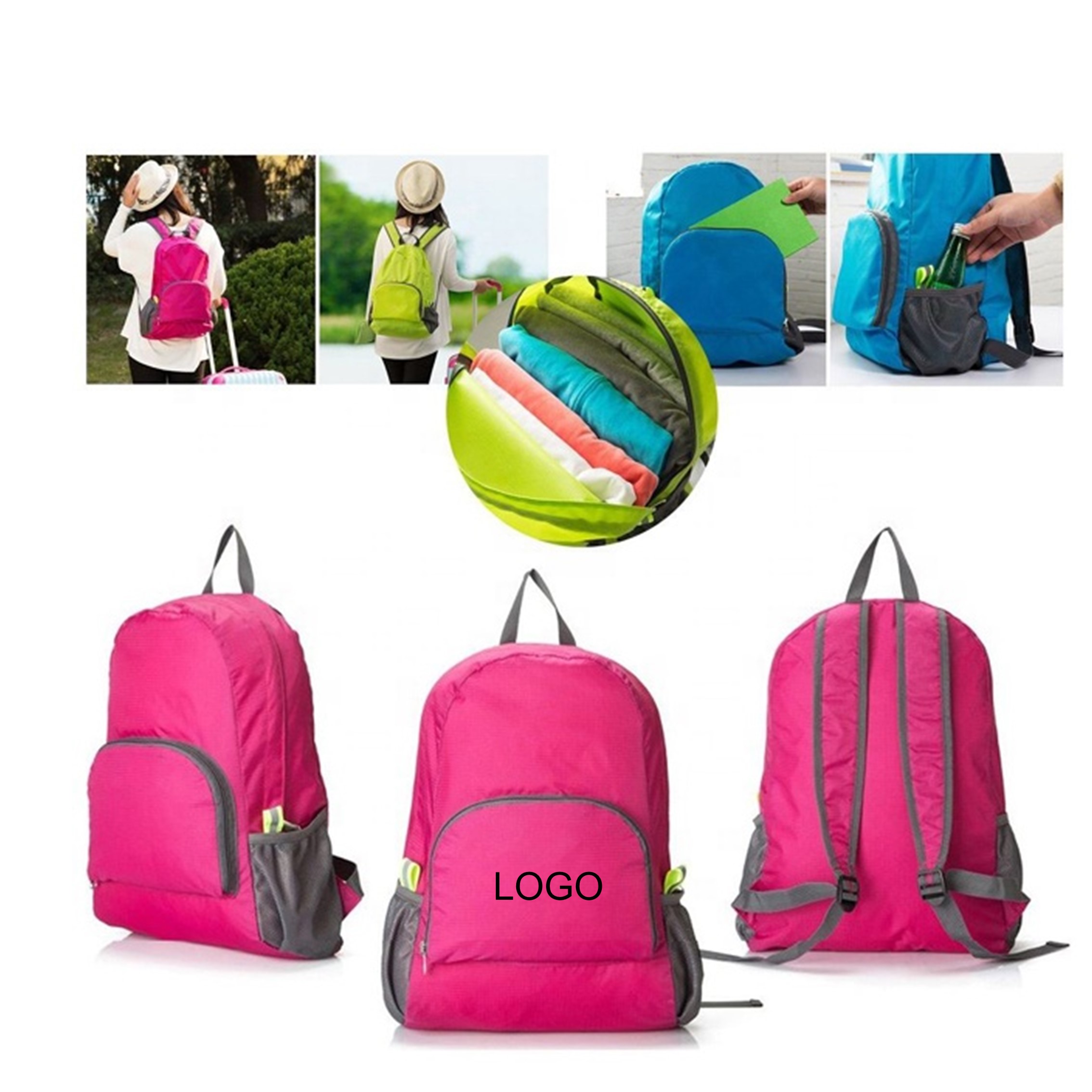 Custom Foldable Camping Backpack Foldable Traveling Backpack 2