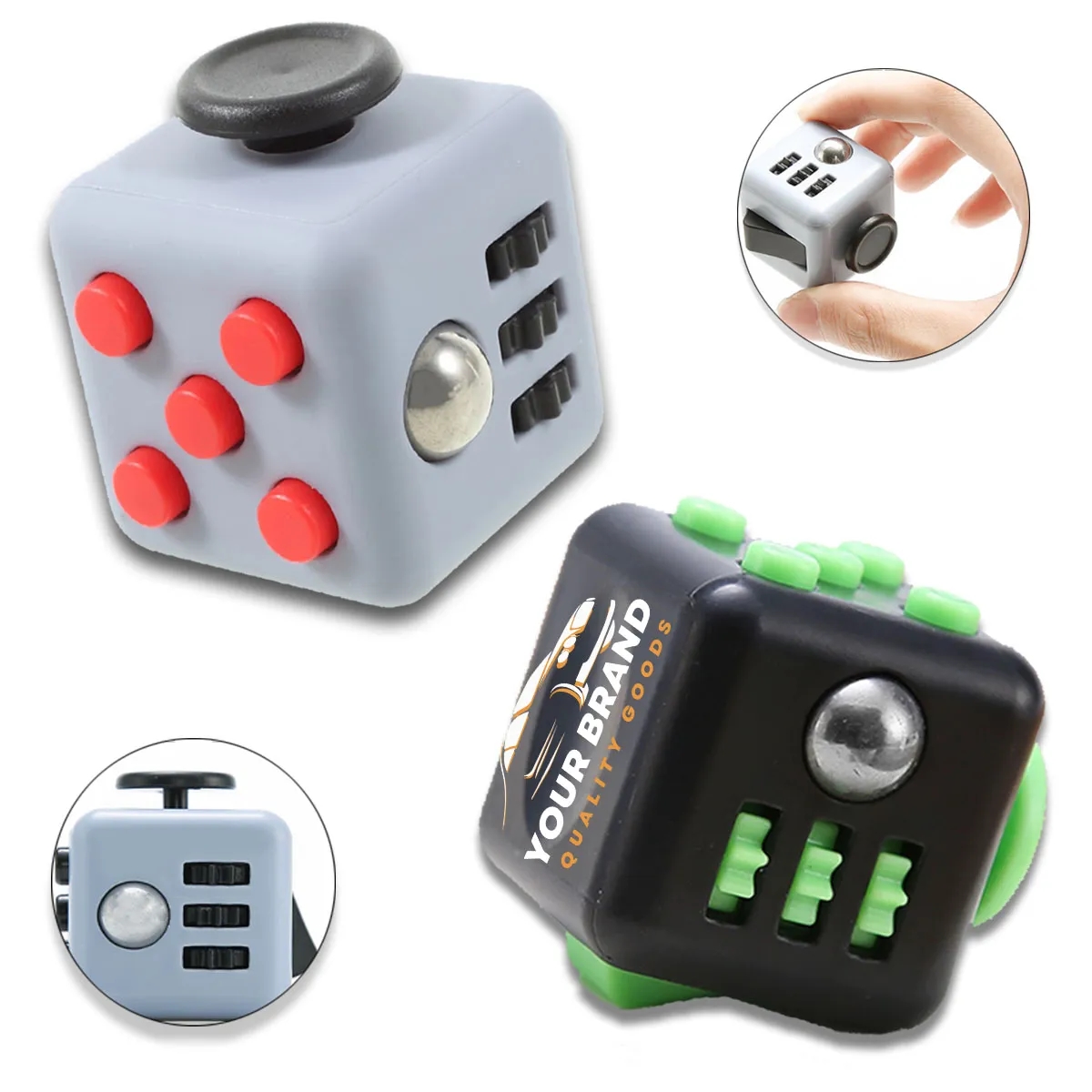 4 Pcs Portable Funny Stress Anxiety Relief Cube Toy 2
