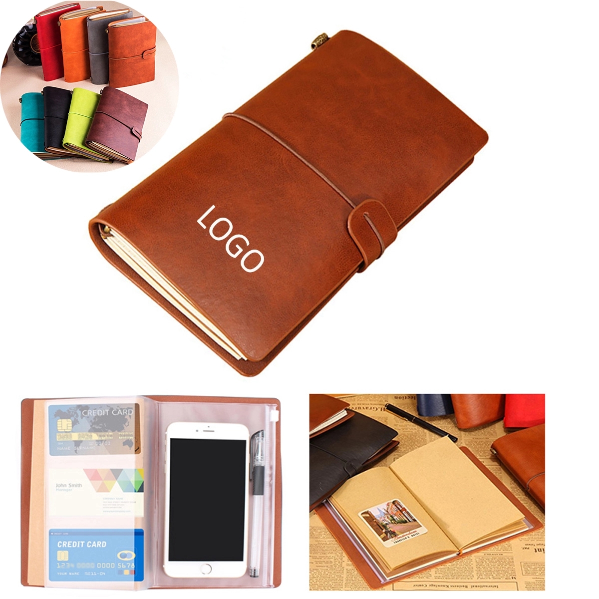 A 6 Leather Notebook Journal Diary 3