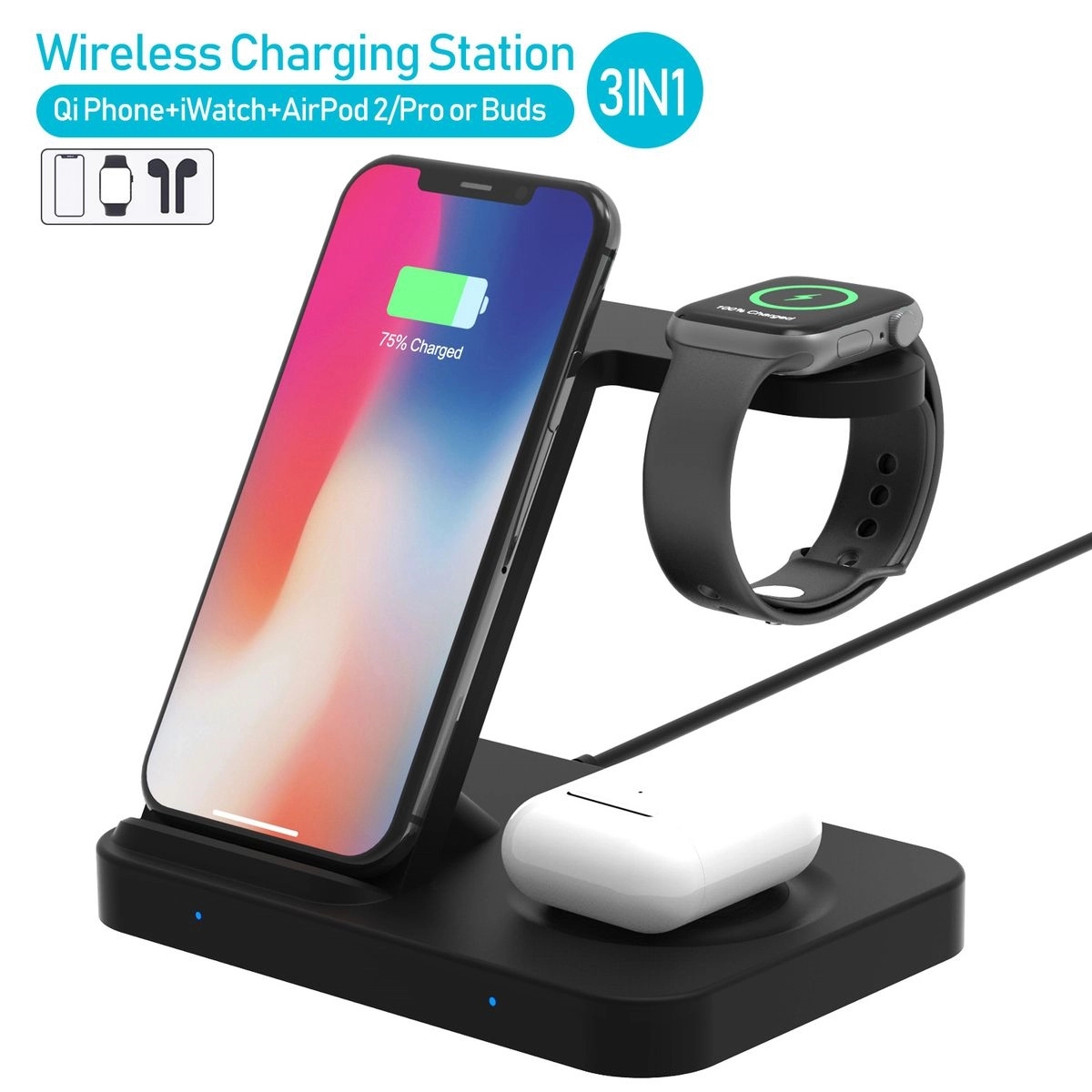 3 In 1 Wireless Fast Charging Station 5