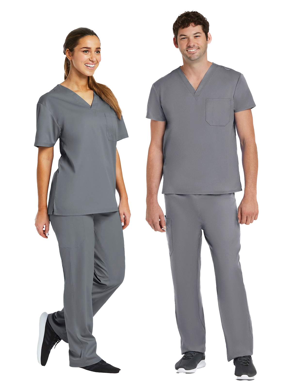 Maevn - Matrix - Unisex One-Pocket V-Neck and Two-Pocket Drawstring Cargo Scrub Set 7
