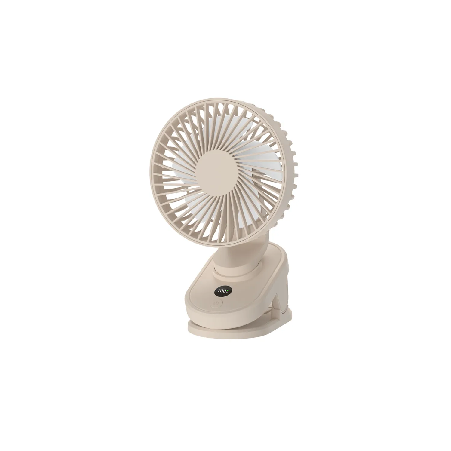 USB Digital Display Clip Electric Fan 5