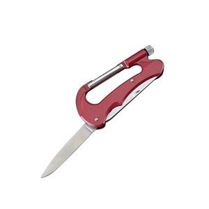All In One Carabiner Knife Saw Tool With Flashlight 17