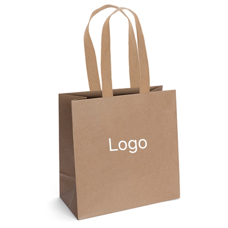 Small Kraft Paper Bag W/ Cotton Handle 2